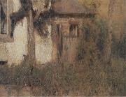 Fernand Khnopff In Fosset The Farmhouse Garden oil painting reproduction